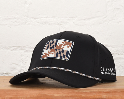 Maryland State Flag PLP Dri-fit Performance Rope Hat