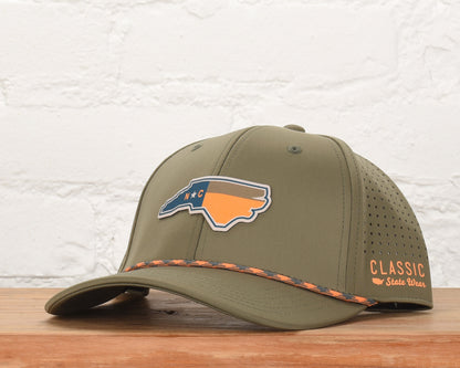 North Carolina State Flag PLP Dri-fit Performance Rope Hat