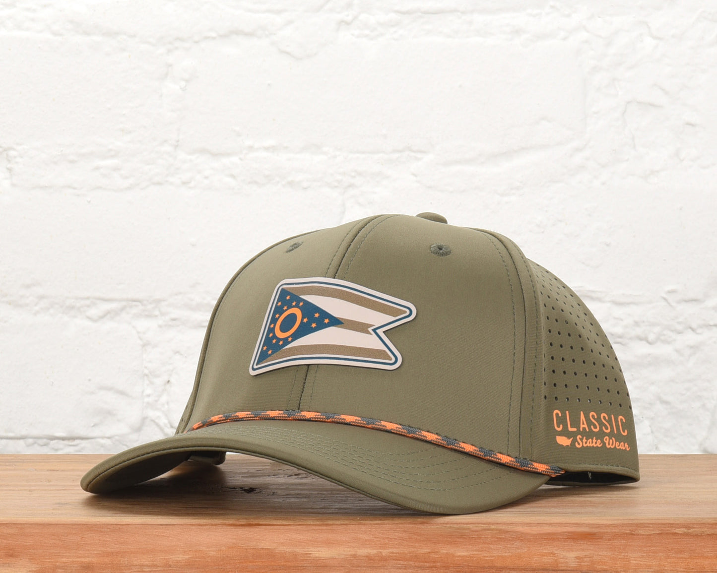 Ohio State Flag PLP Dri-fit Performance Rope Hat