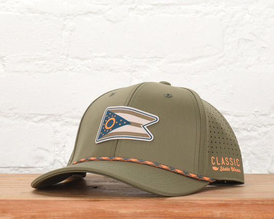 Ohio State Flag PLP Dri-fit Performance Rope Hat