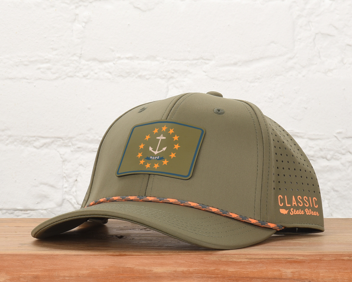 Rhode Island State Flag PLP Dri-fit Performance Rope Hat