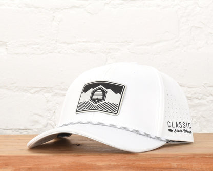 Utah State Flag Leather Engraved Dri-fit Performance Rope Hat