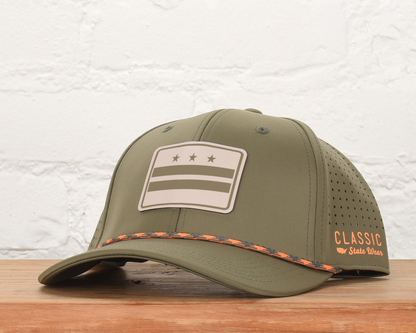 Washington DC City Flag PLP Dri-fit Performance Rope Hat