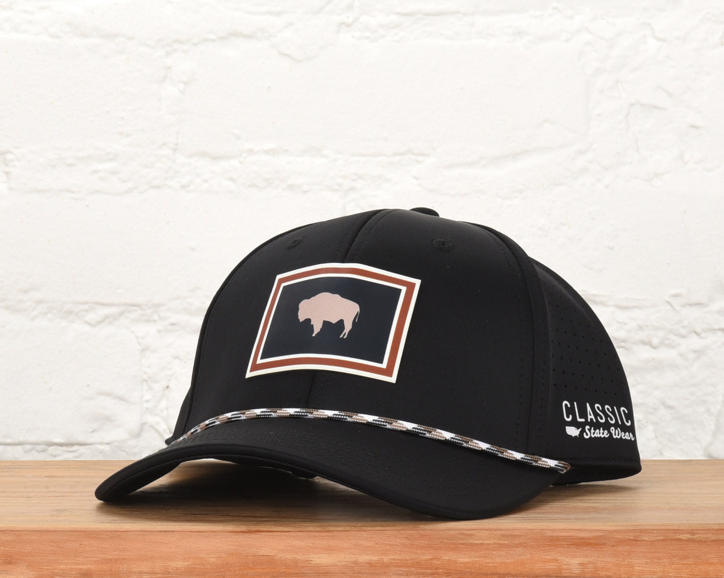 Wyoming State Flag PLP Dri-fit Performance Rope Hat
