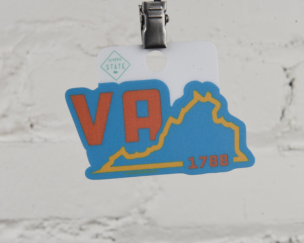 Virginia State Shape Sticker