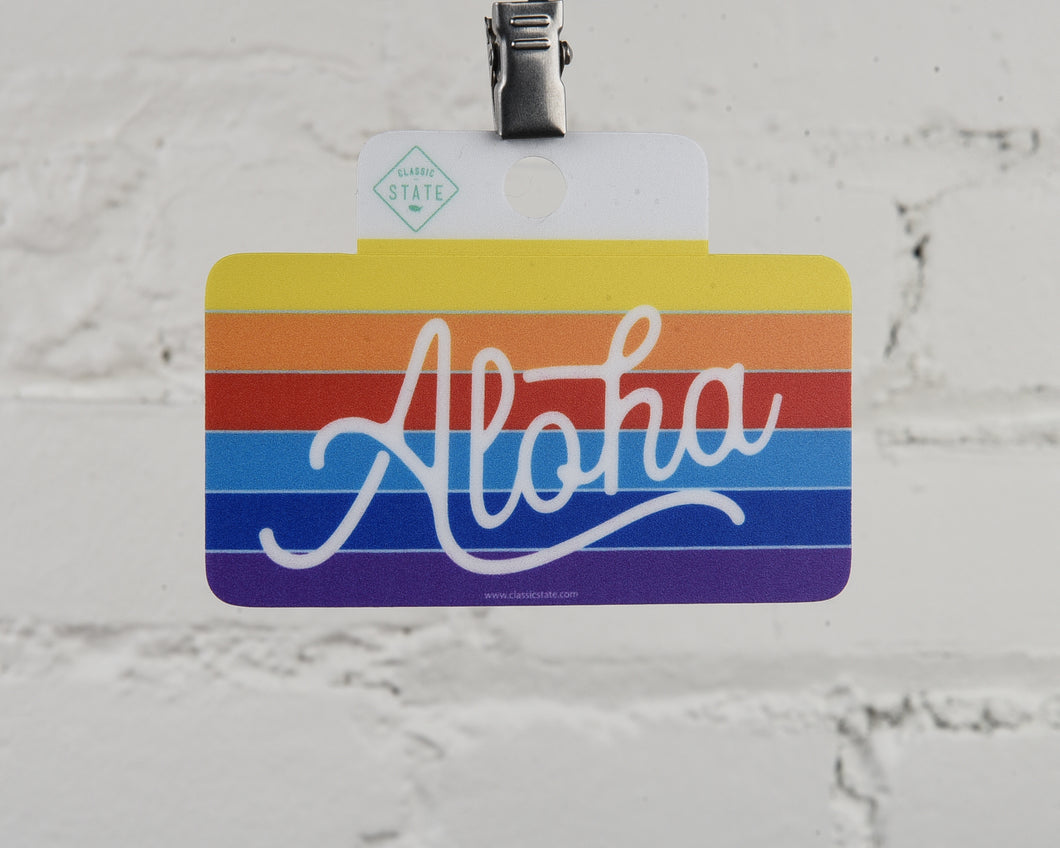 Aloha Script Sticker
