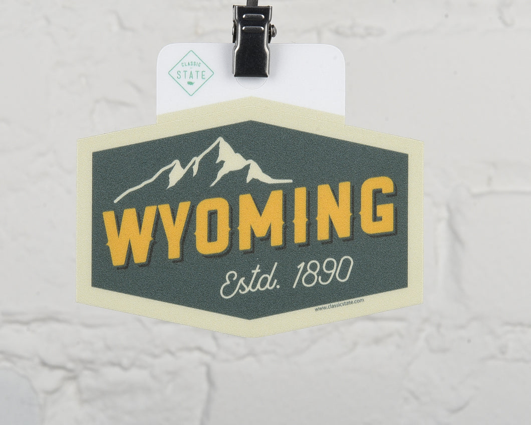 Wyoming Mt Peak Sticker