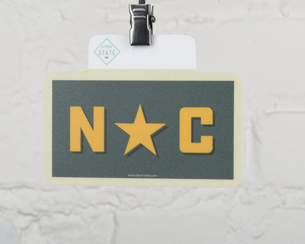 North Carolina Star Sticker