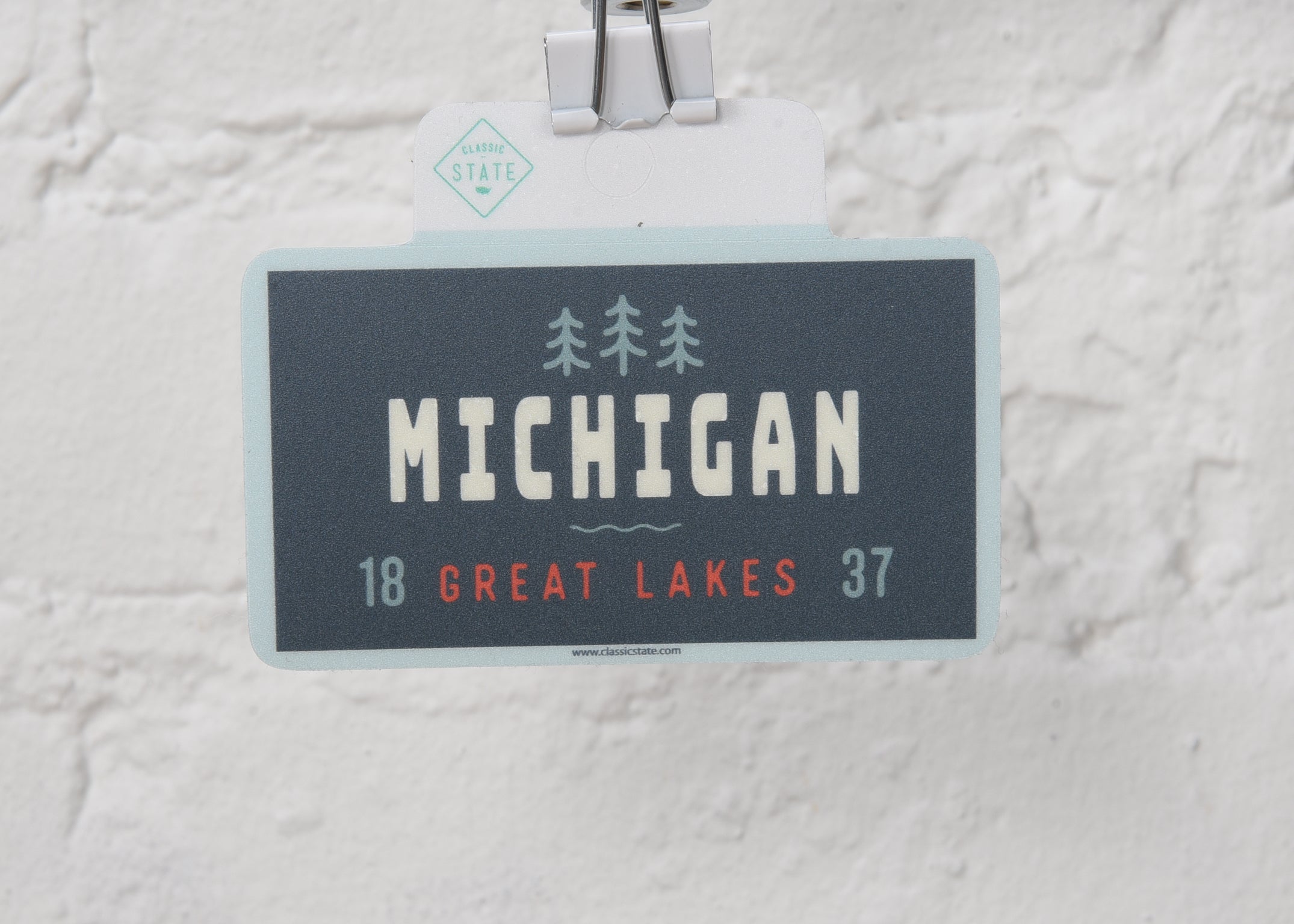 Michigan Great Lakes Sticker – Classic State