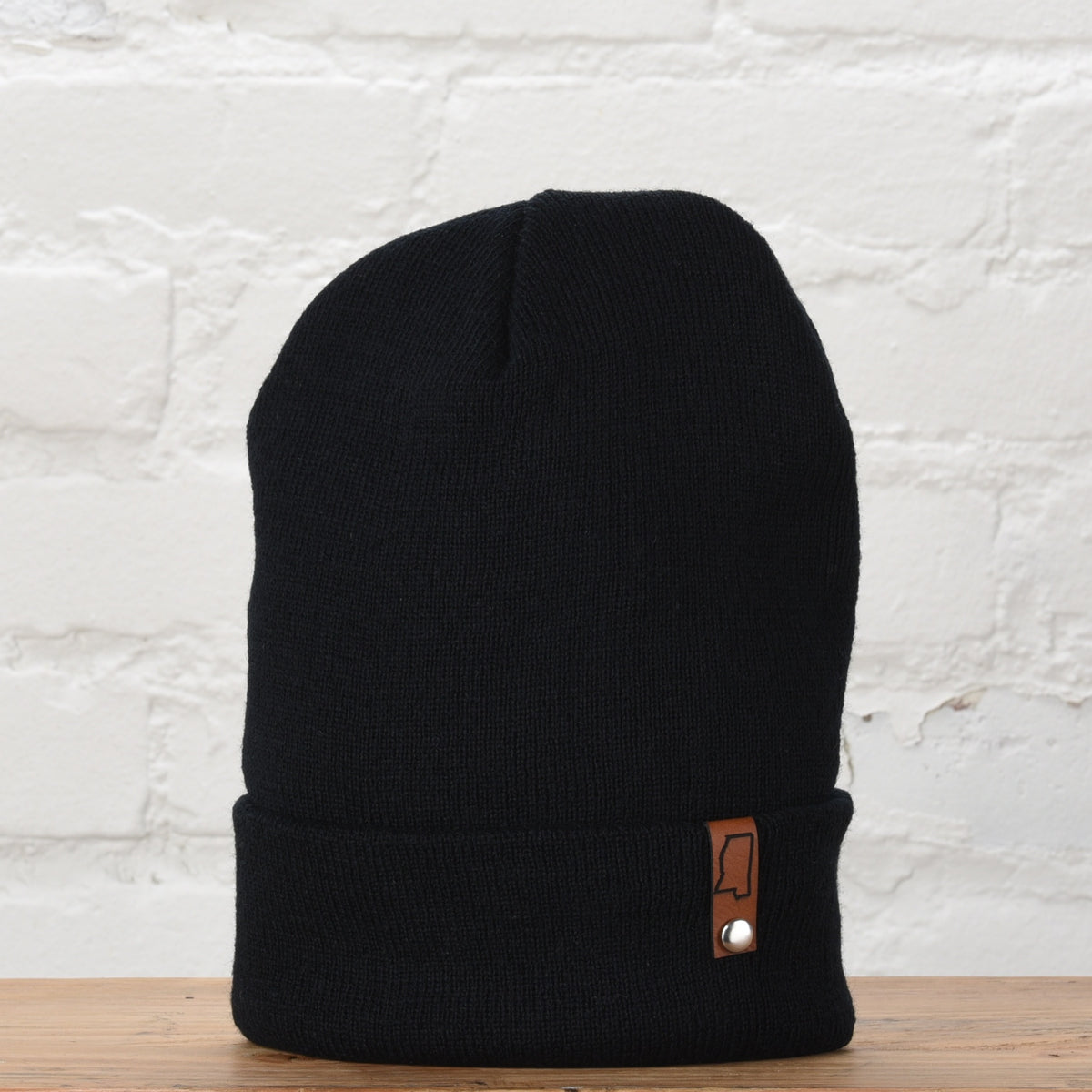 Black Mississippi Beanie Hat Mississippi State Flag Beanie - Embroidered Winter Hat  main image 4