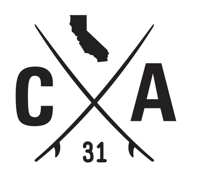 California Surfboards Decal