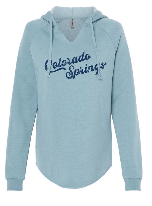 Colorado Springs Distressed Women's Hoodie