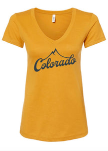 Colorado Mt Peaks Women's V-Neck