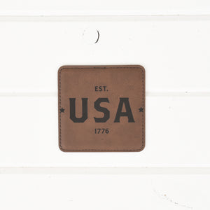 USA Collection - PU Leather Coasters