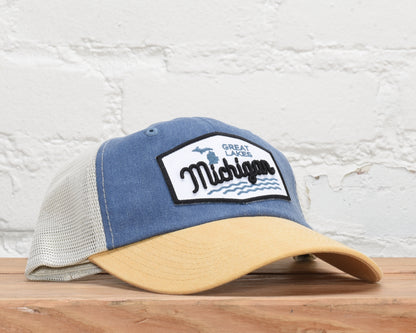 Michigan 3D Great Lakes Dad Hat