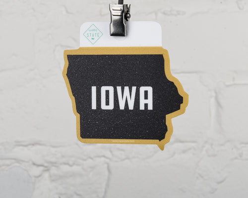 Iowa Fan State Shape Sticker