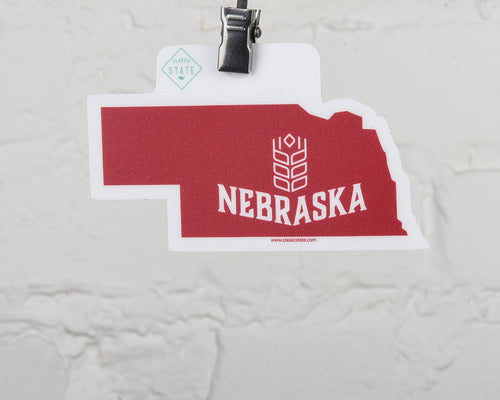 Nebraska State Shape Sticker