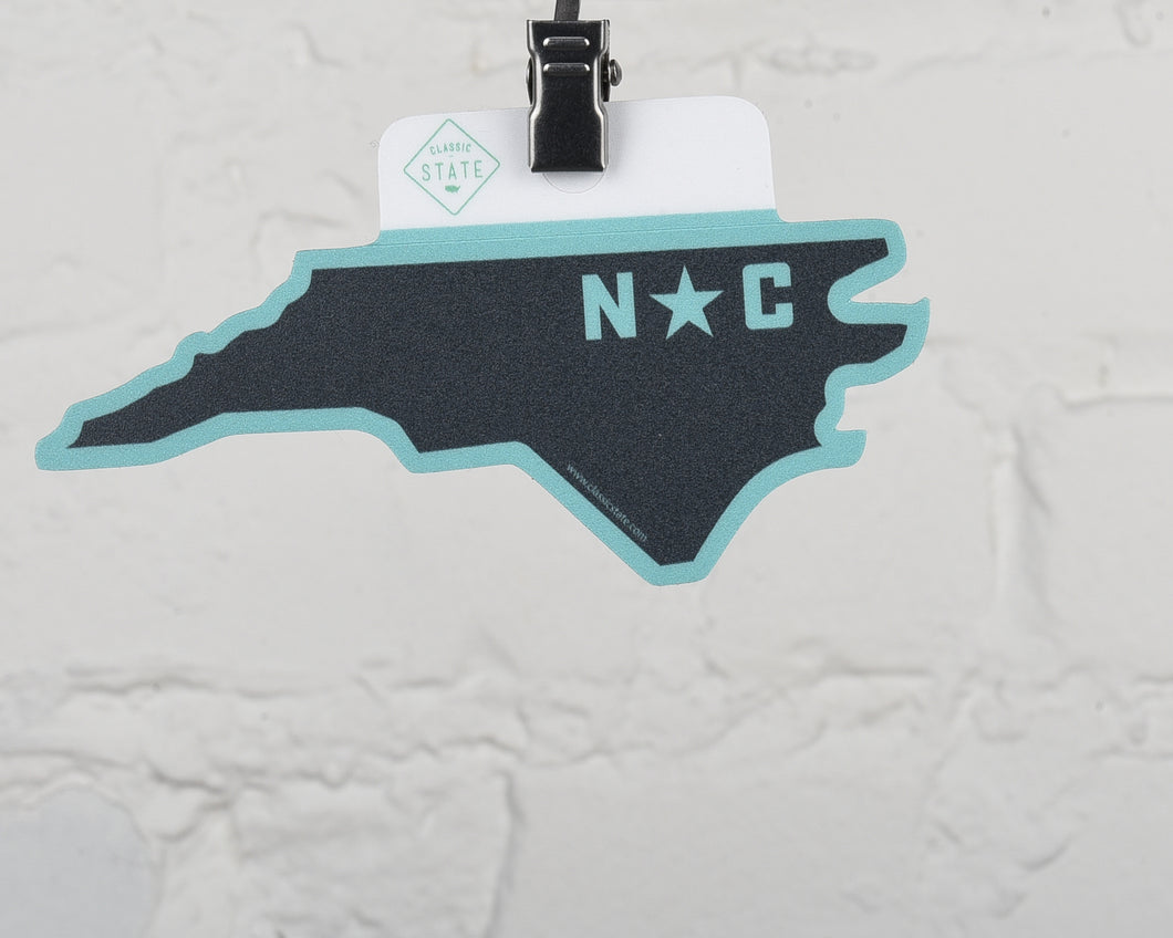 North Carolina State Shape Sticker