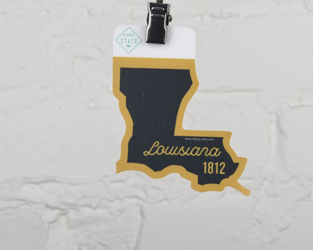 Louisiana Script State Sticker