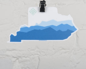 Kentucky Mtn State Shape Sticker
