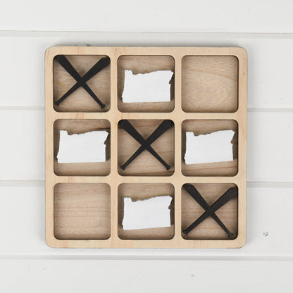 Oregon Tic Tac Toe Board