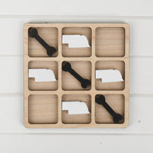 Load image into Gallery viewer, Nebraska Tic Tac Toe Board